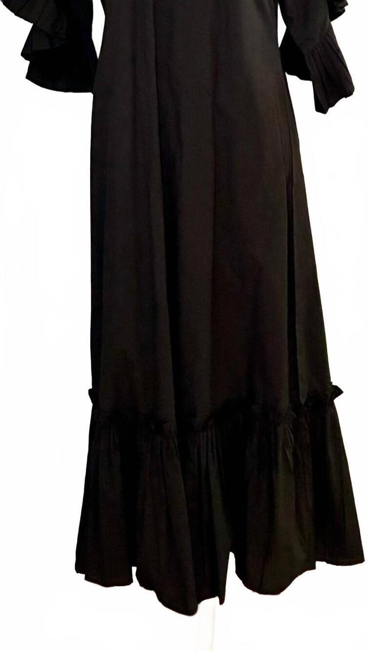 NEW FITZROY & WILLA women's soleil maxi dress in black